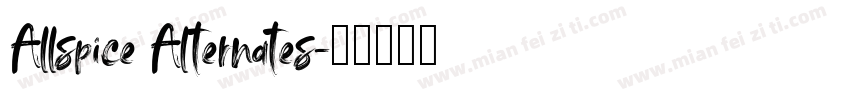 Allspice Alternates字体转换